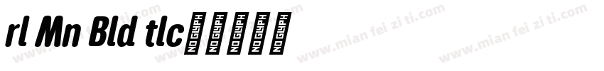 Arial Mon Bold Italic字体转换